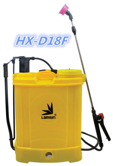 Battery Powered Backpack Sprayer Wide Mouth with Steel Wand and Brass Nozzle (HX-D18F)
