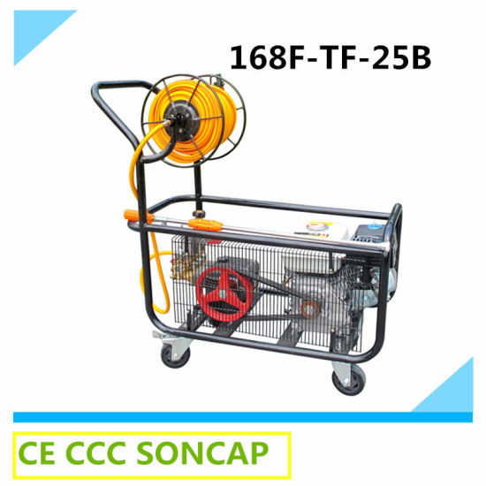 High Pressure Agricultural Plunger Pump with Petrol Gasoline Engine (168F-TF-25B)