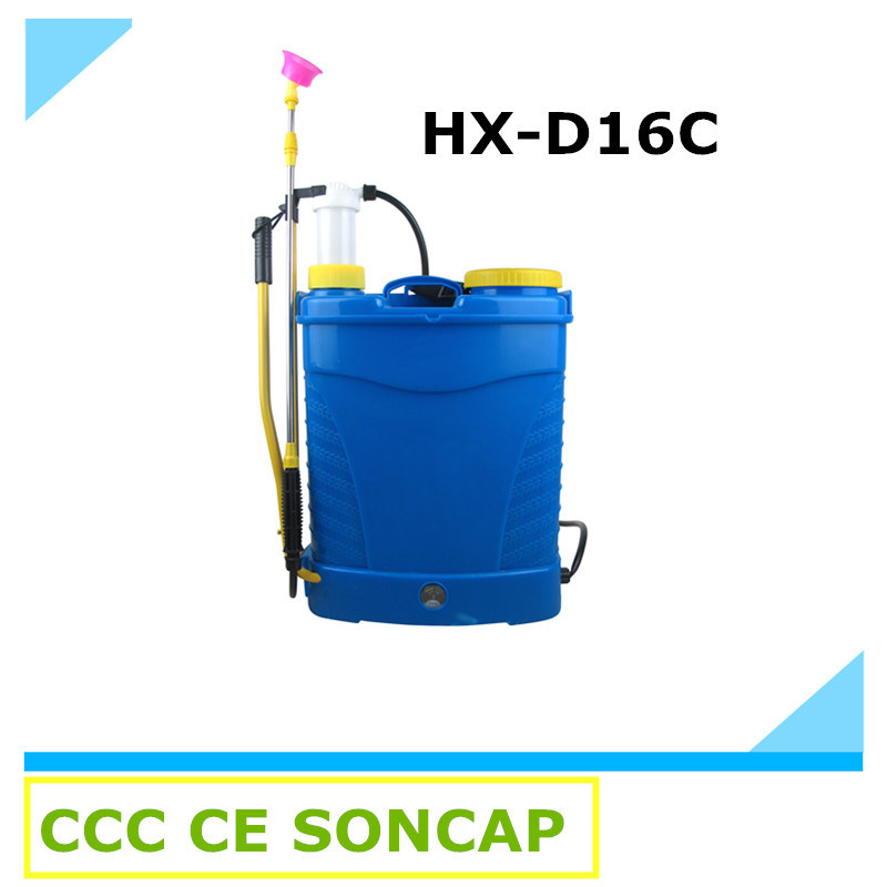 2 In1 Battery and Hand Knapsack Agricultural Power Sprayer (HX-D16C)